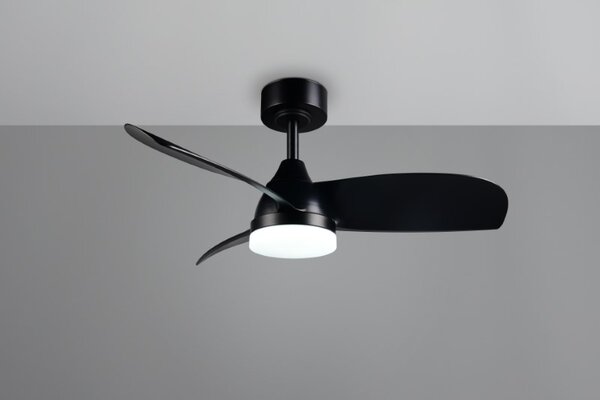 TRIO Reality R62732132 HELSINKI Stropný ventilátor s osvetlením D900mm SMD LED 20W/2500lm 2700-6000K čierna, diaľkový ovládač