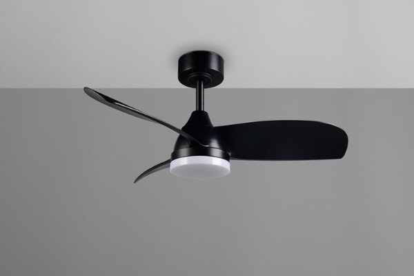 TRIO Reality R62732132 HELSINKI Stropný ventilátor s osvetlením D900mm SMD LED 20W/2500lm 2700-6000K čierna, diaľkový ovládač