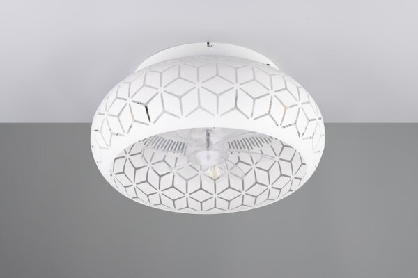 TRIO Reality R61574031 BIDAR Stropné svietidlo s ventilátorom D500mm E27 biela