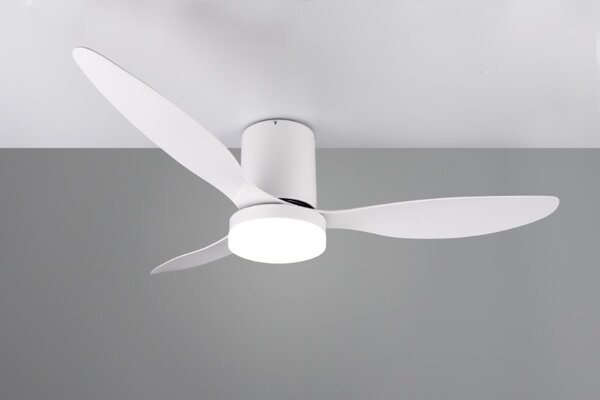 TRIO Reality R64202131 GÖTEBORG Stropný ventilátor s osvetlením D1320mm SMD LED 20W/2500lm 2700-6000K biela, diaľkový ovládač