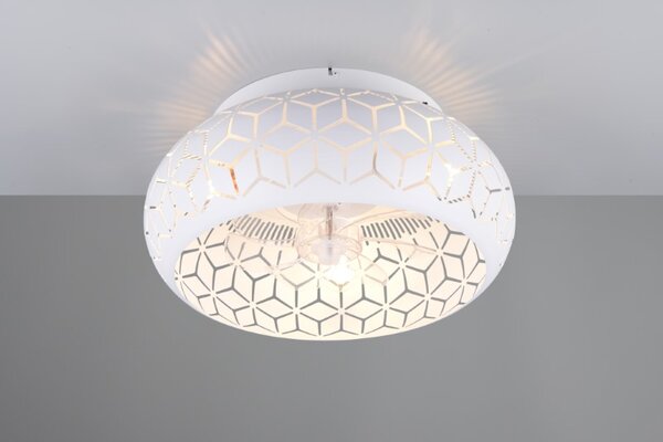 TRIO Reality R61574031 BIDAR Stropné svietidlo s ventilátorom D500mm E27 biela
