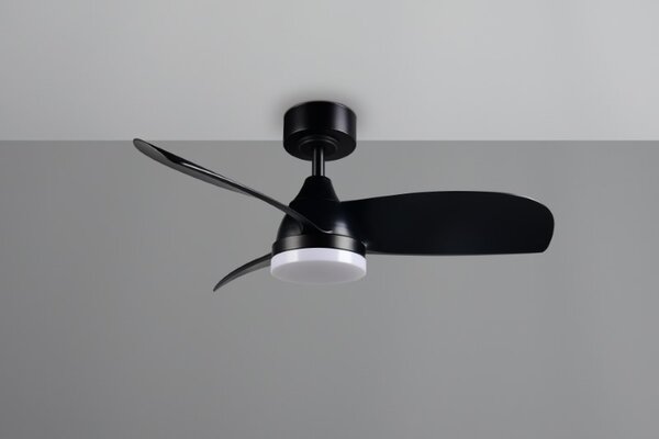 TRIO Reality R62732132 HELSINKI Stropný ventilátor s osvetlením D900mm SMD LED 20W/2500lm 2700-6000K čierna, diaľkový ovládač