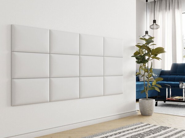 Mirjan24 Čalúnený nástenný panel Pag 50x30, Farba čalúnenia:: ekokoža Soft 017 (biela) 5903211032226