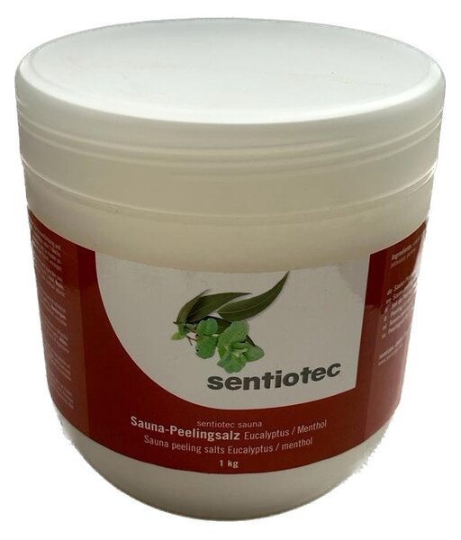 Sentiotec peelingová soľ do sauny s vôňou eukalyptu a mäty 1kg