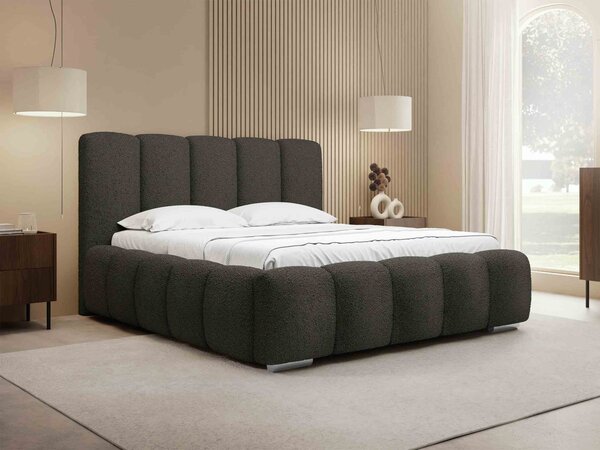 Mirjan24 Čalúnená manželská posteľ Lisko Boucle, Rozmer postele: 140x200, Farby: Abriamo 04 5903211427923