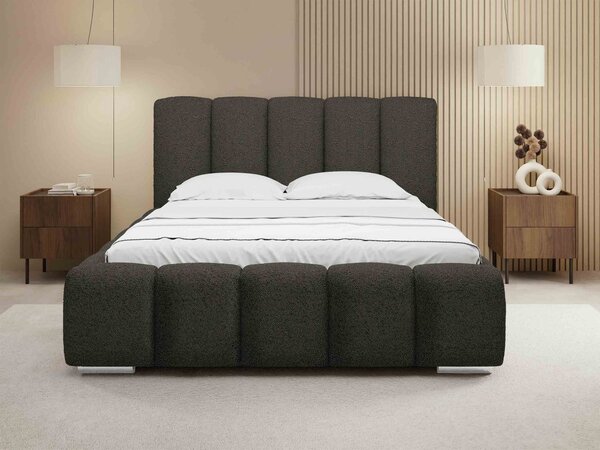 Mirjan24 Čalúnená manželská posteľ Lisko Boucle, Rozmer postele: 140x200, Farby: Abriamo 04 5903211427923