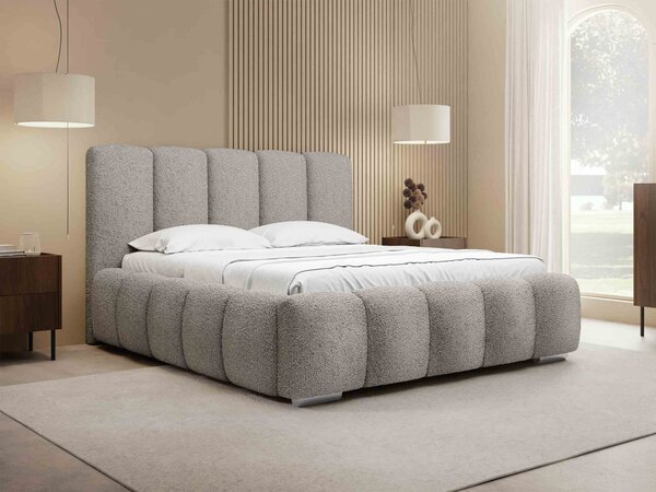 Mirjan24 Čalúnená manželská posteľ Lisko Boucle, Rozmer postele: 140x200, Farby: Abriamo 04 5903211427923
