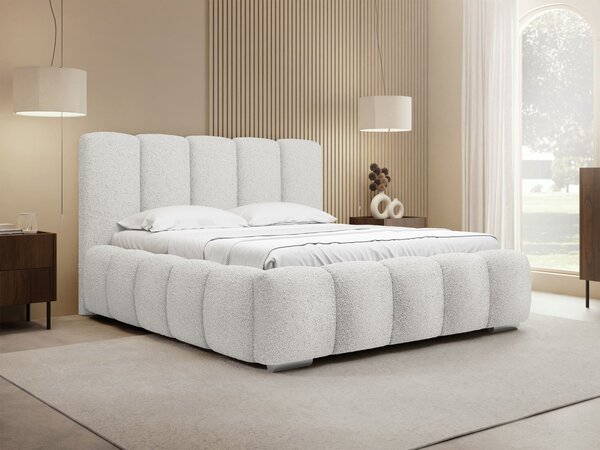 Mirjan24 Čalúnená manželská posteľ Lisko Boucle, Rozmer postele: 140x200, Farby: Abriamo 04 5903211427923
