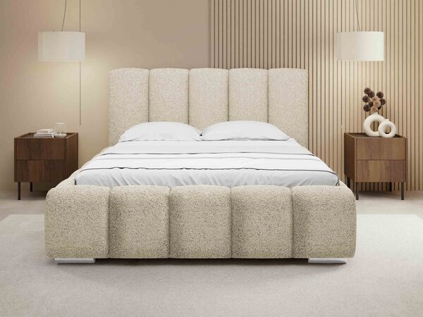 Mirjan24 Čalúnená manželská posteľ Lisko Boucle, Rozmer postele: 140x200, Farby: Abriamo 04 5903211427923