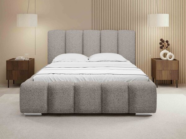 Mirjan24 Čalúnená manželská posteľ Lisko Boucle, Rozmer postele: 140x200, Farby: Abriamo 04 5903211427923