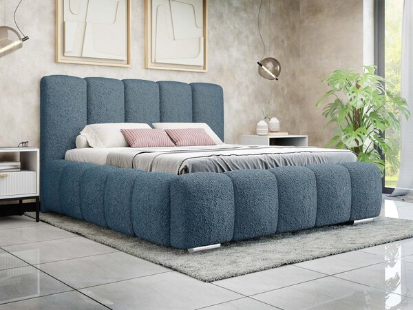 Mirjan24 Čalúnená manželská posteľ Lisko Boucle, Rozmer postele: 140x200, Farby: Abriamo 04 5903211427923