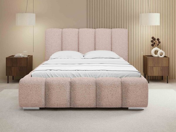 Mirjan24 Čalúnená manželská posteľ Lisko Boucle, Rozmer postele: 140x200, Farby: Abriamo 04 5903211427923