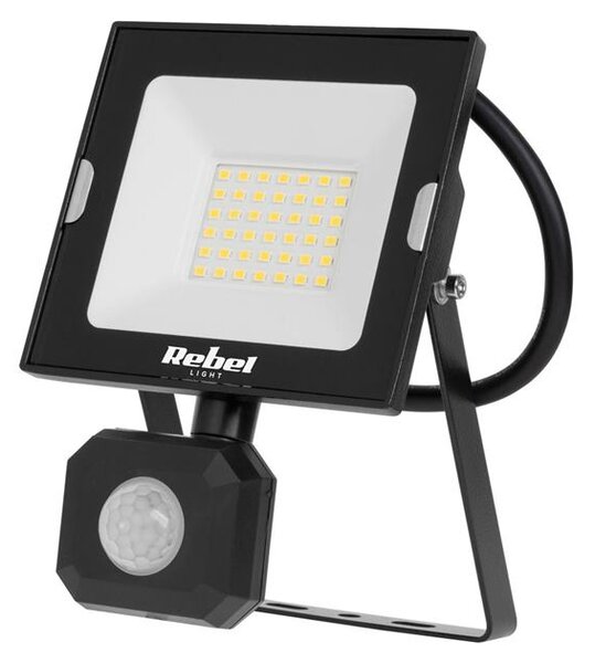 LED Reflektor 30W s detektorom pohybu 4000K Rebel