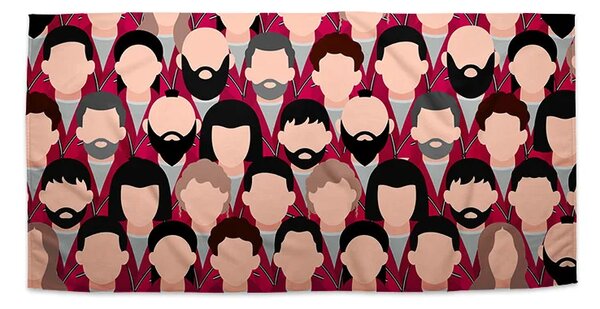 Sablio Uterák Money heist Anonymné tváre - 30x50 cm