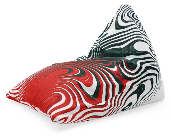 Sablio Sedací vak Dvojfarebná abstrakcia: 150x80 cm