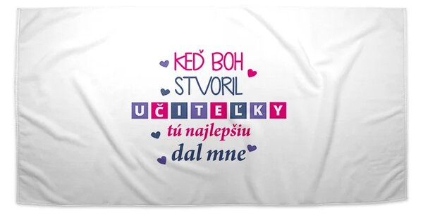 Sablio Uterák Keď Boh stvoril učiteľky - 30x50 cm