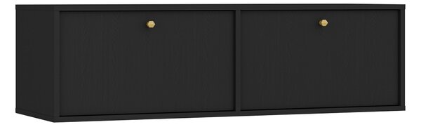 TV stolík závesná Lotina IV 2K - 120 cm - čierny grafit