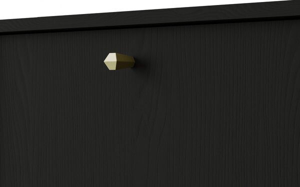 TV stolík závesná Lotina IV 2K - 120 cm - čierny grafit