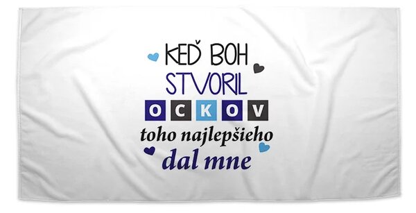Sablio Uterák Keď Boh stvoril oteckov - 30x50 cm