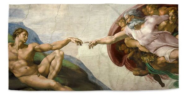 Sablio Uterák Stvorenie Adama - Michelangelo Buonarroti - 30x50 cm