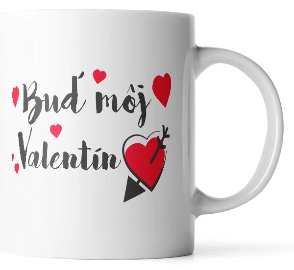 Sablio Hrnček Buď môj Valentín - 330 ml - standard