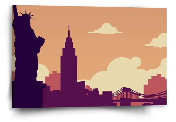 Sablio Obraz New York Socha slobody Art - 60x40 cm