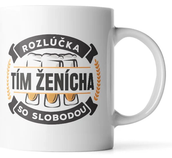 Sablio Hrnček Rozlúčka so slobodou tím ženícha - 330 ml - standard