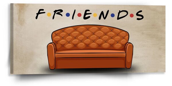 Sablio Obraz Seriál Priatelia FRIENDS Gauč - 110x50 cm