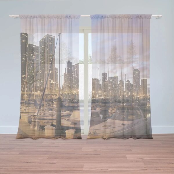 Sablio Záclony Mestský prístav: 2ks 150x250cm