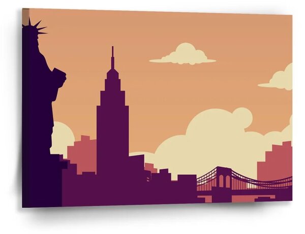 Sablio Obraz New York Socha slobody Art - 90x60 cm