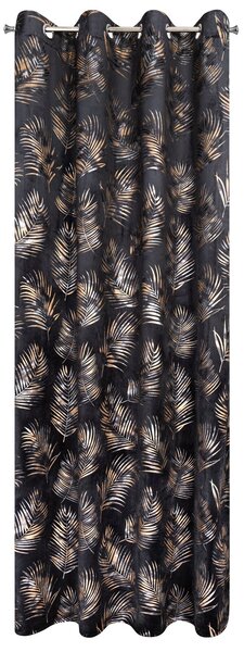 ZATEMŇOVACÍ ZÁVES NA KRÚŽKOCH GLORIA2 140X250 CM LISTY