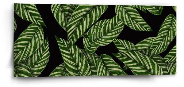 Sablio Obraz Abstrakcia z listov - 110x50 cm