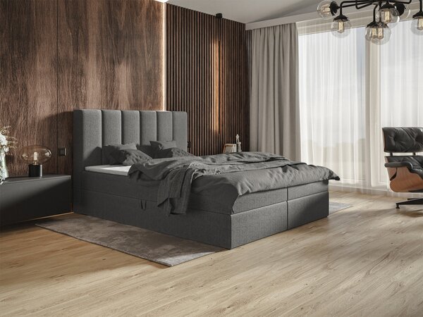 AMI nábytok Kontinentálna posteľ 160x200 s kontajnerom a matracom