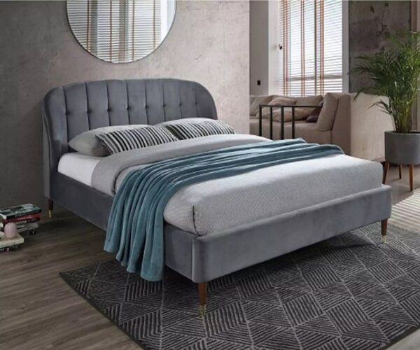 AMI nábytok Čalúnená posteľ Genua Velvet 160x200 cm Barvy