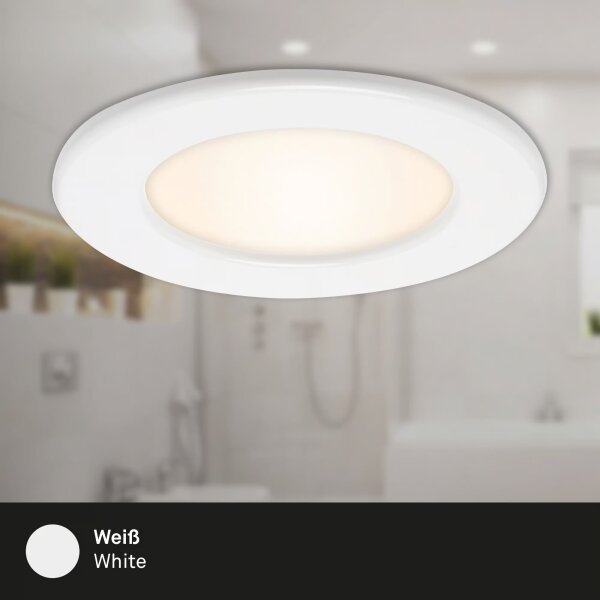 SADA 3x LED kúpeľňových zapustených svietidiel LED/6W/230V 3000K IP44 biela