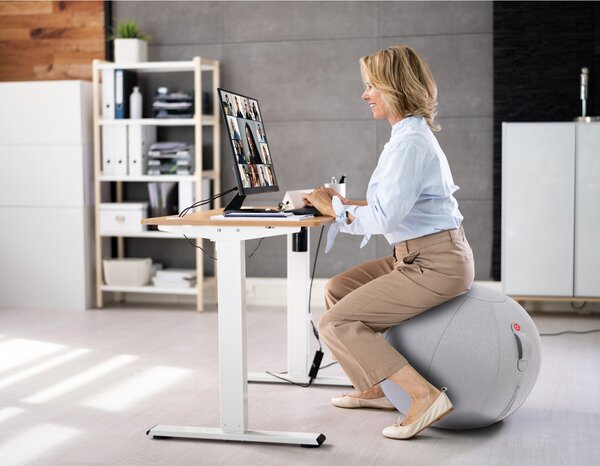 Ergonomická sedacia lopta ORBIX, sivá