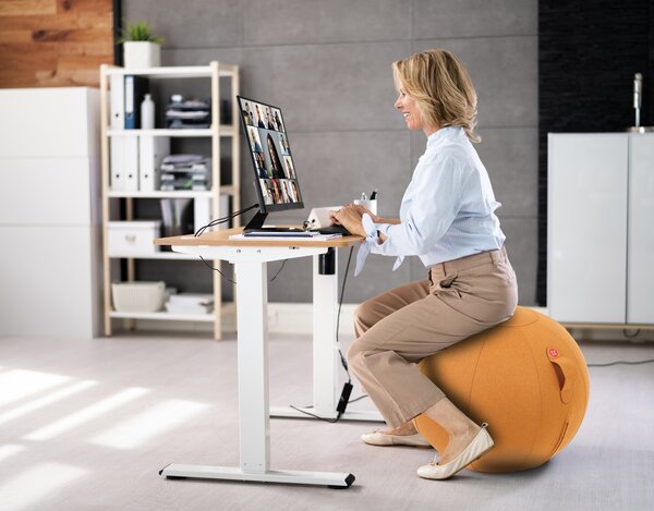 Ergonomická sedacia lopta ORBIX, hořčicová