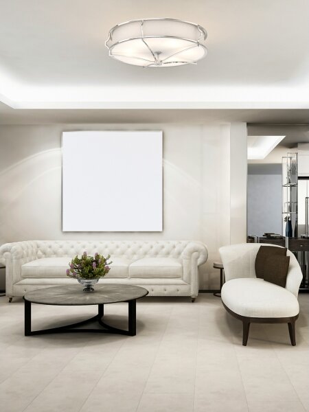 Open Design OR84412-Stropné svietidlo STESSO 4xE27/12W/230V pr. 65cm l. chróm/biela