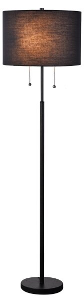 Stojacia lampa FOGO 2xE27/15W/230V čierna