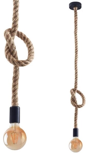 LED Luster na lanku ROPE 1xE27/8W/230V