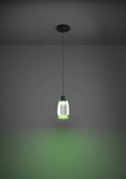 Eglo 901119 - LED RGBW Stmievateľný luster na lanku MOLOCHIO-Z LED/3,7W/230V čierna