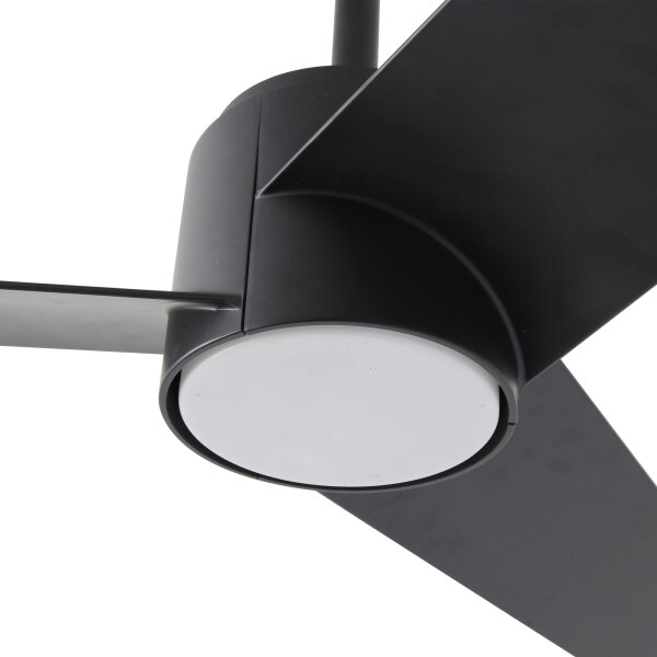 ZEVENTI - LED stropný ventilátor ORVIETO LED/18W/230V Wi-Fi Tuya čierny + diaľkové ovládanie