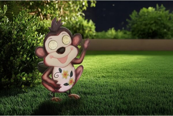 Globo 36332A - LED solárne svietidlo 104xLED/0,06W/3V IP44 opica