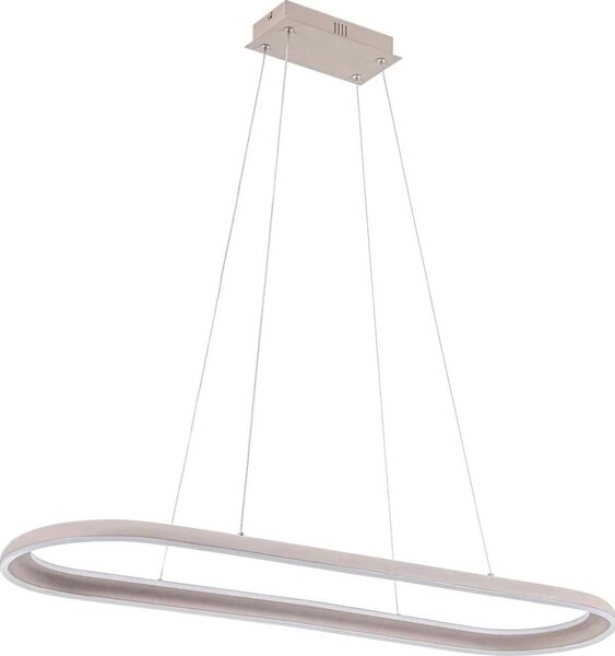 LED luster na lanku CASHMERE LED/80W/230V 30x100 cm béžový