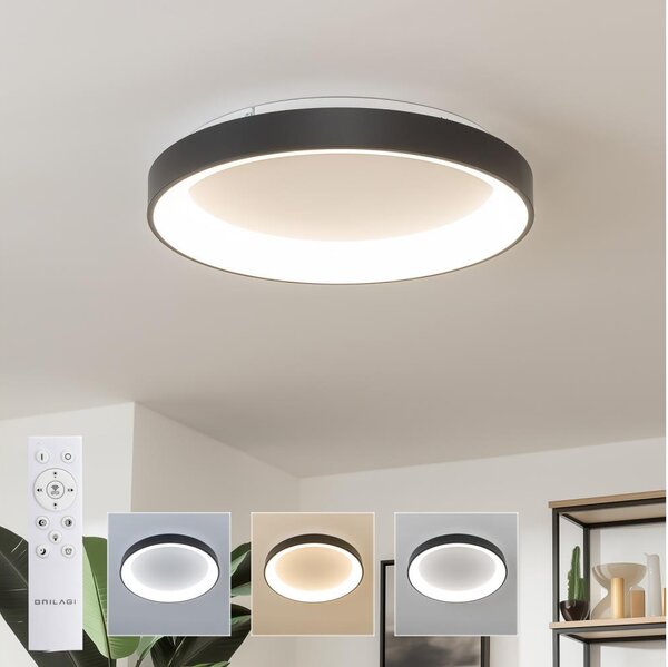 Brilagi - stmievateľné LED stropné svietidlo FALCON II LED/99W/230V pr. 60 cm čierna +DO