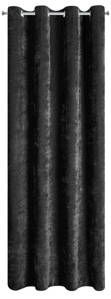 ZÁVES NA KRÚŽKOCH VANI 140X250 CM ČIERNA