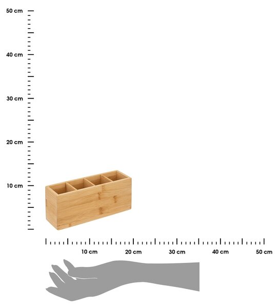 Kozmetický organizér Bamboo 4, bambus