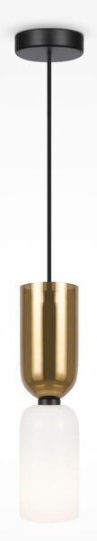 Maytoni MOD177PL-01G - Luster na lanku MEMORY 1xE14/40W/230V zlatá/biela