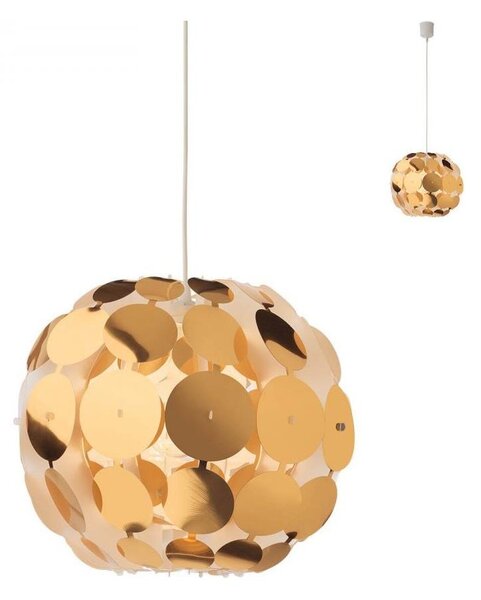 Redo 01-1508 - Luster na lanku ODEON 1xE27/42W/230V pr. 36 cm zlatá