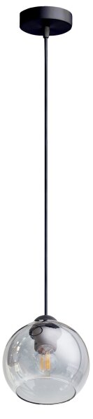 Luster na lanku LATIL 1xE27/60W/230V čierna